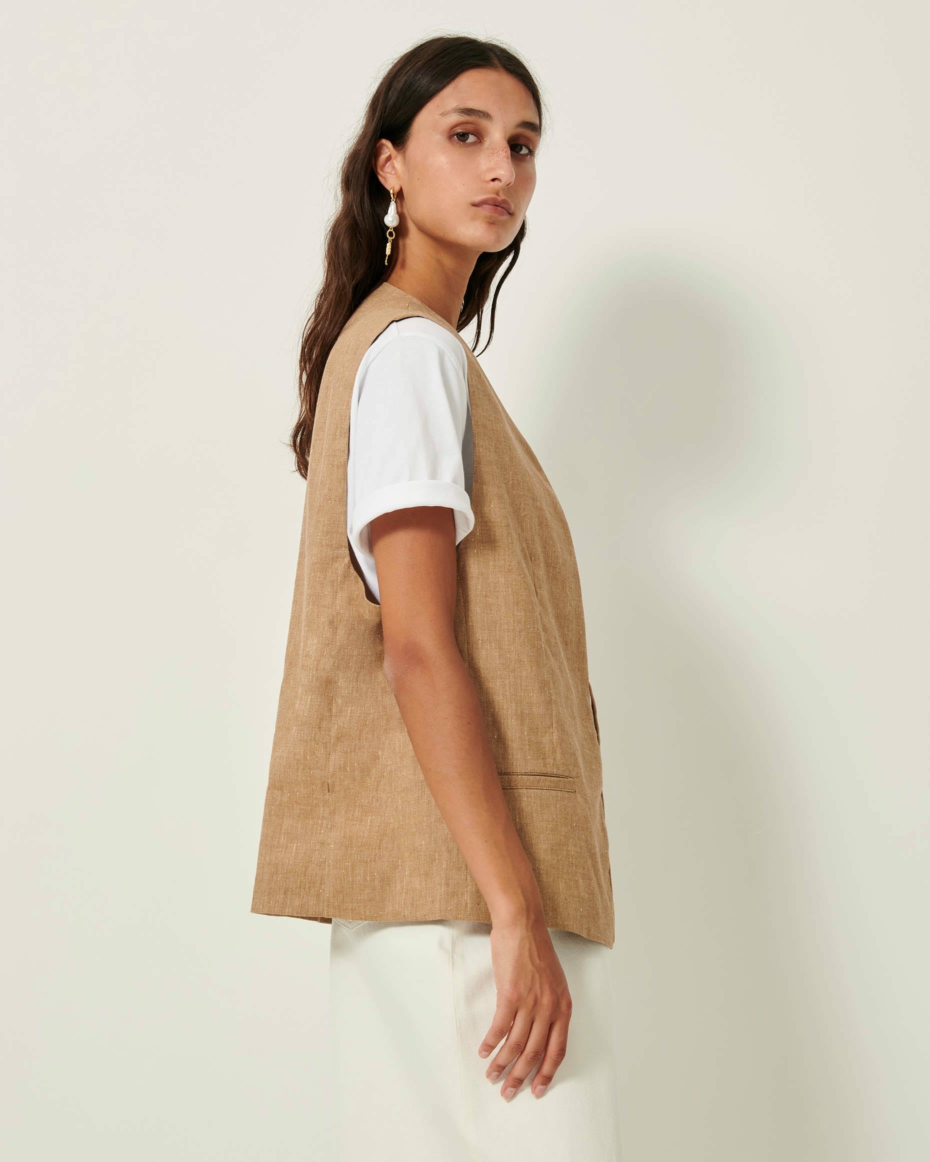 MARCELLO Alpaga - Sleeveless jacket