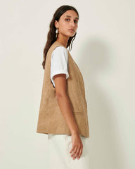 MARCELLO Alpaga - Sleeveless jacket