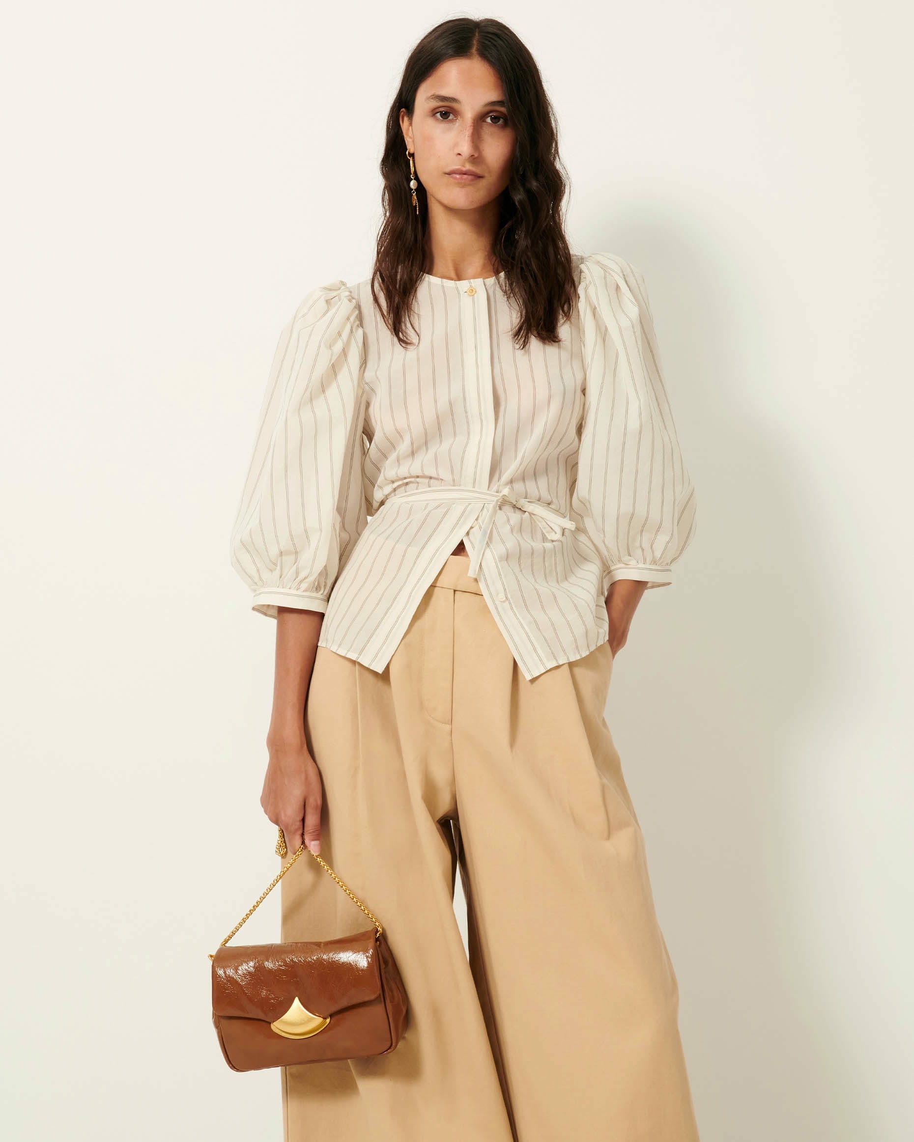 GEORGIA Sandcream - Blouse