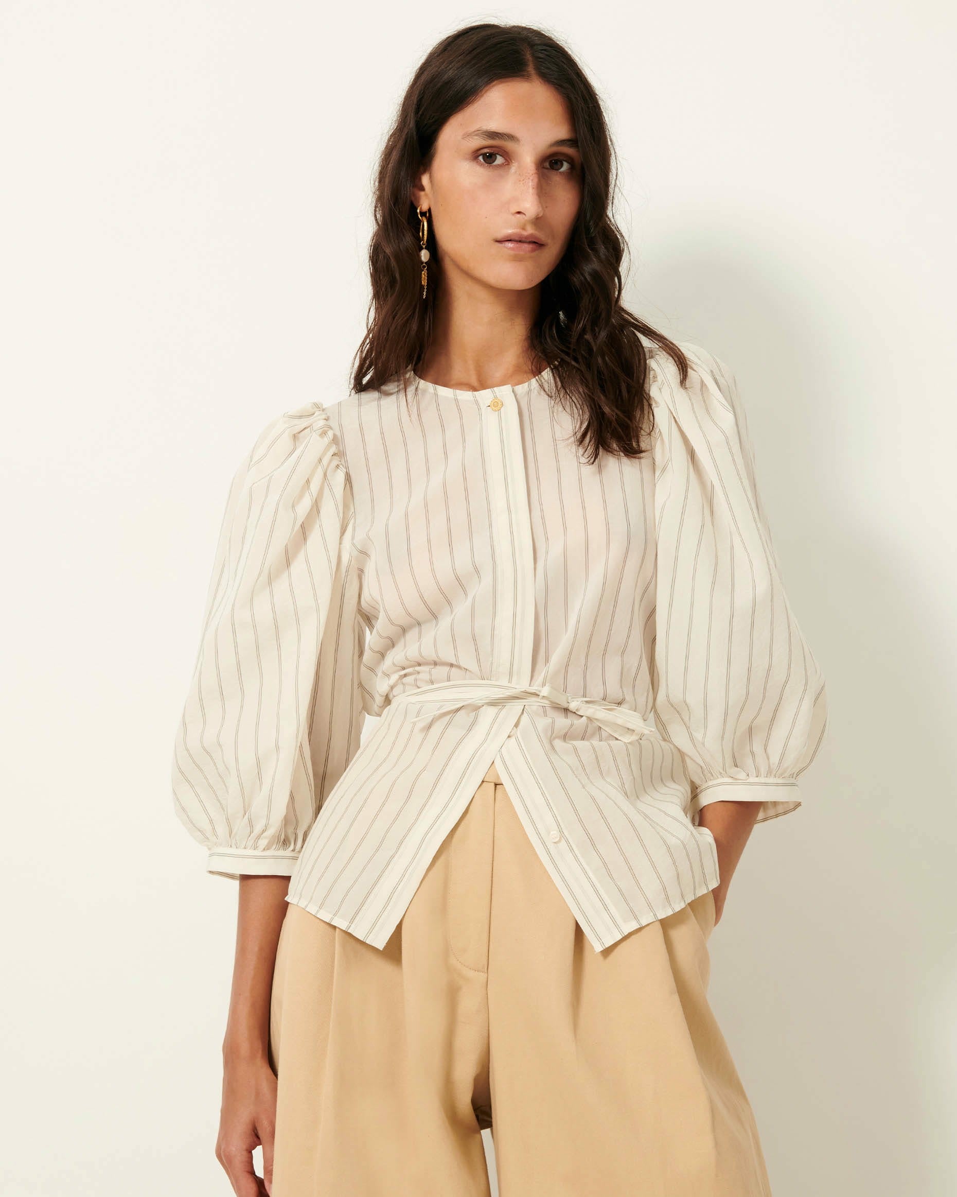 GEORGIA Sandcream - Blouse