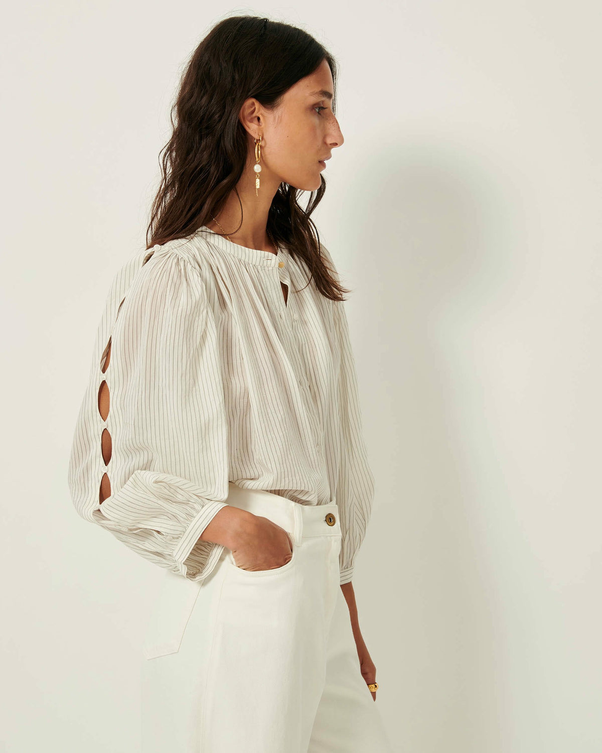 LUCY H Whiblack - Blouse