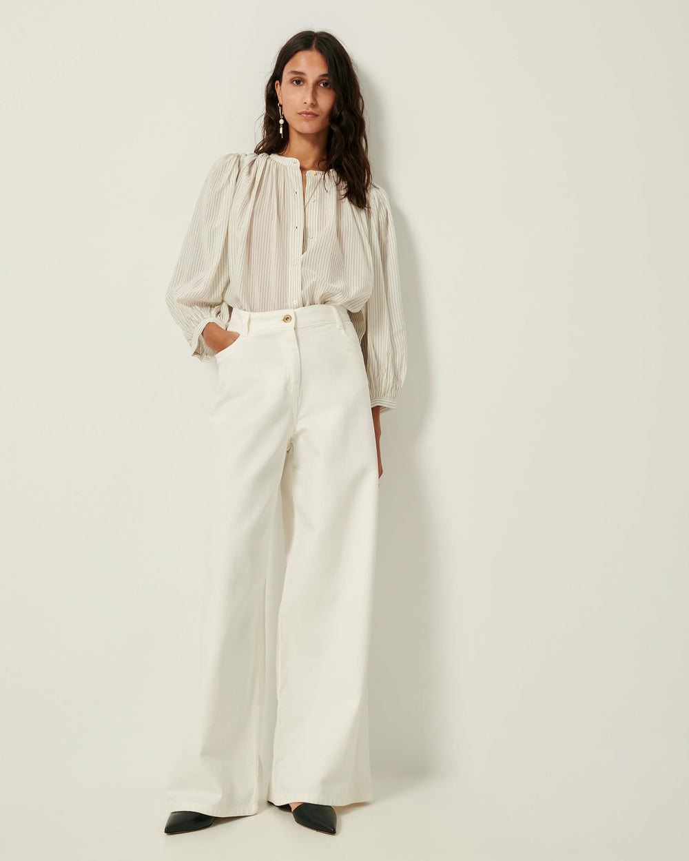 LUCY H Whiblack - Blouse