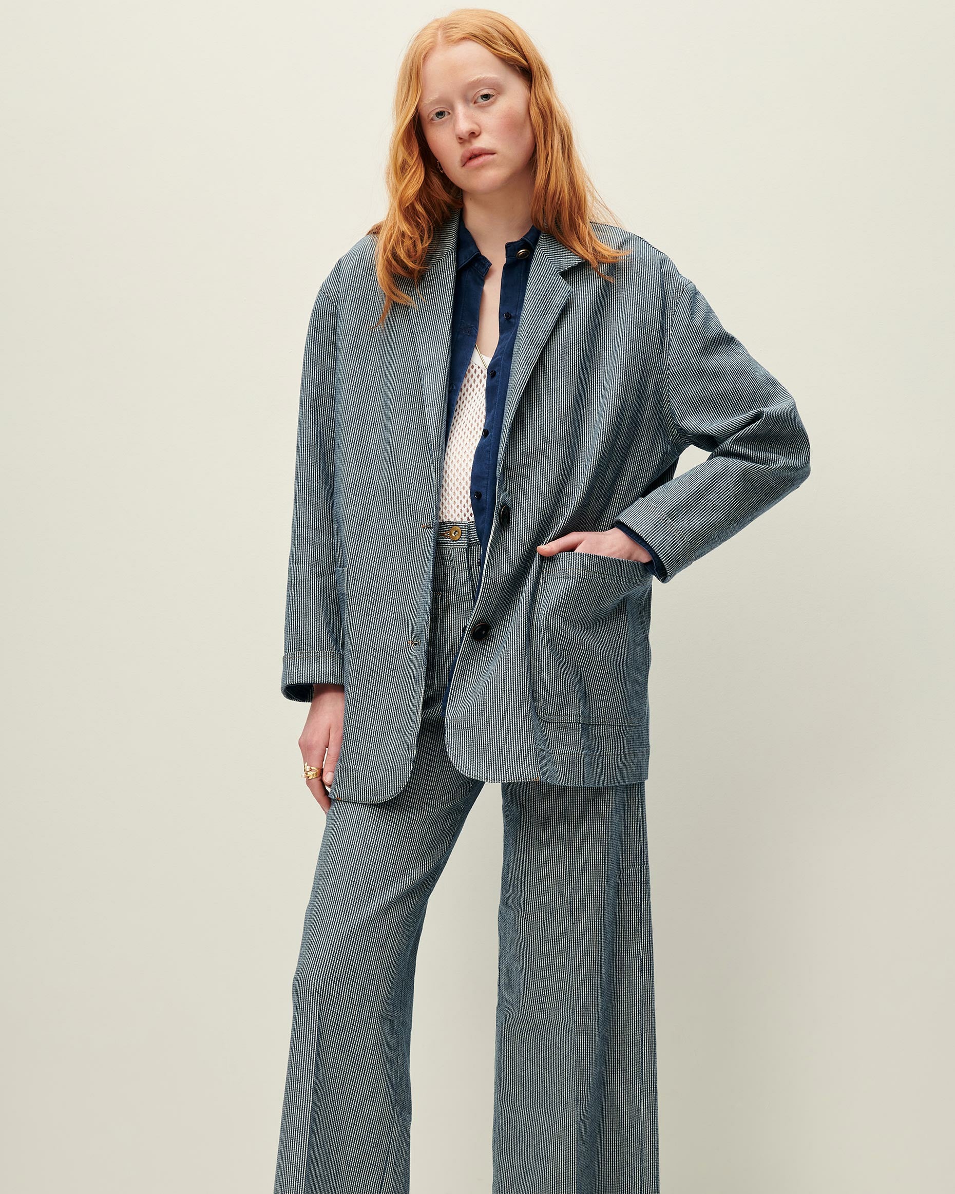 TRANI Coutil Blue - Jacket
