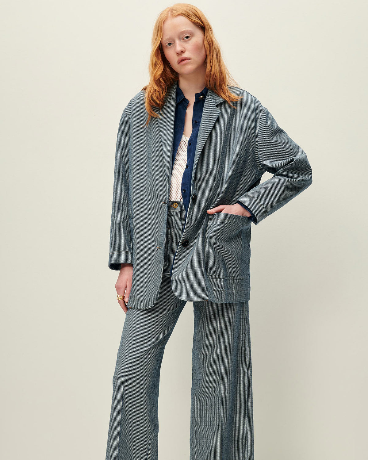 TRANI Coutil Blue - Jacket