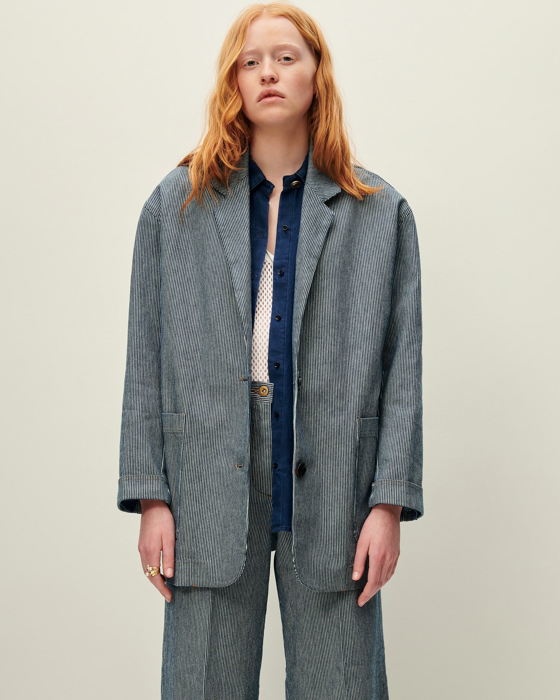 TRANI Coutil Blue - Jacket