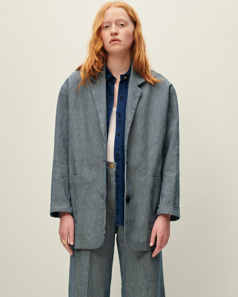 TRANI Coutil Blue - Jacket