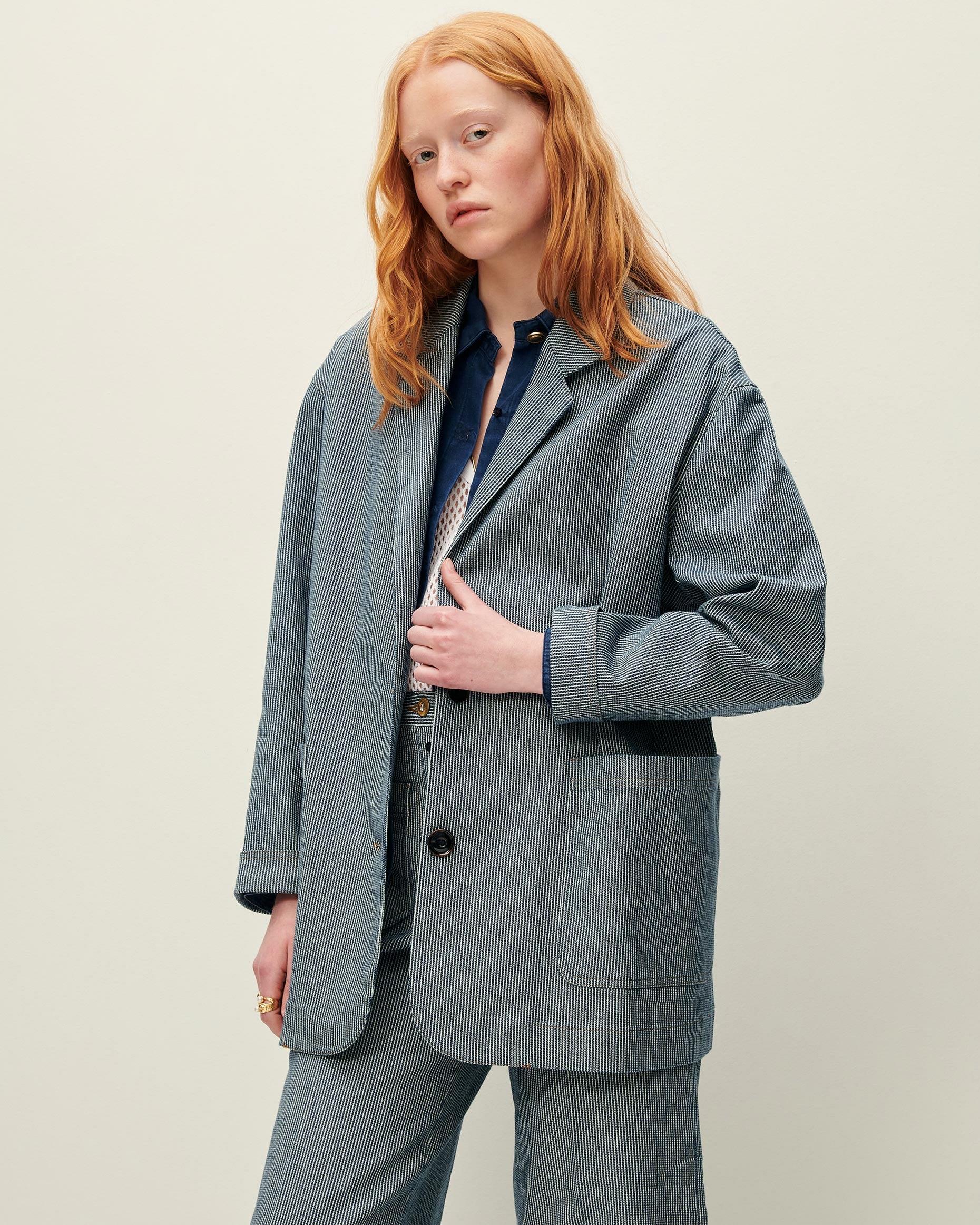 TRANI Coutil Blue - Jacket