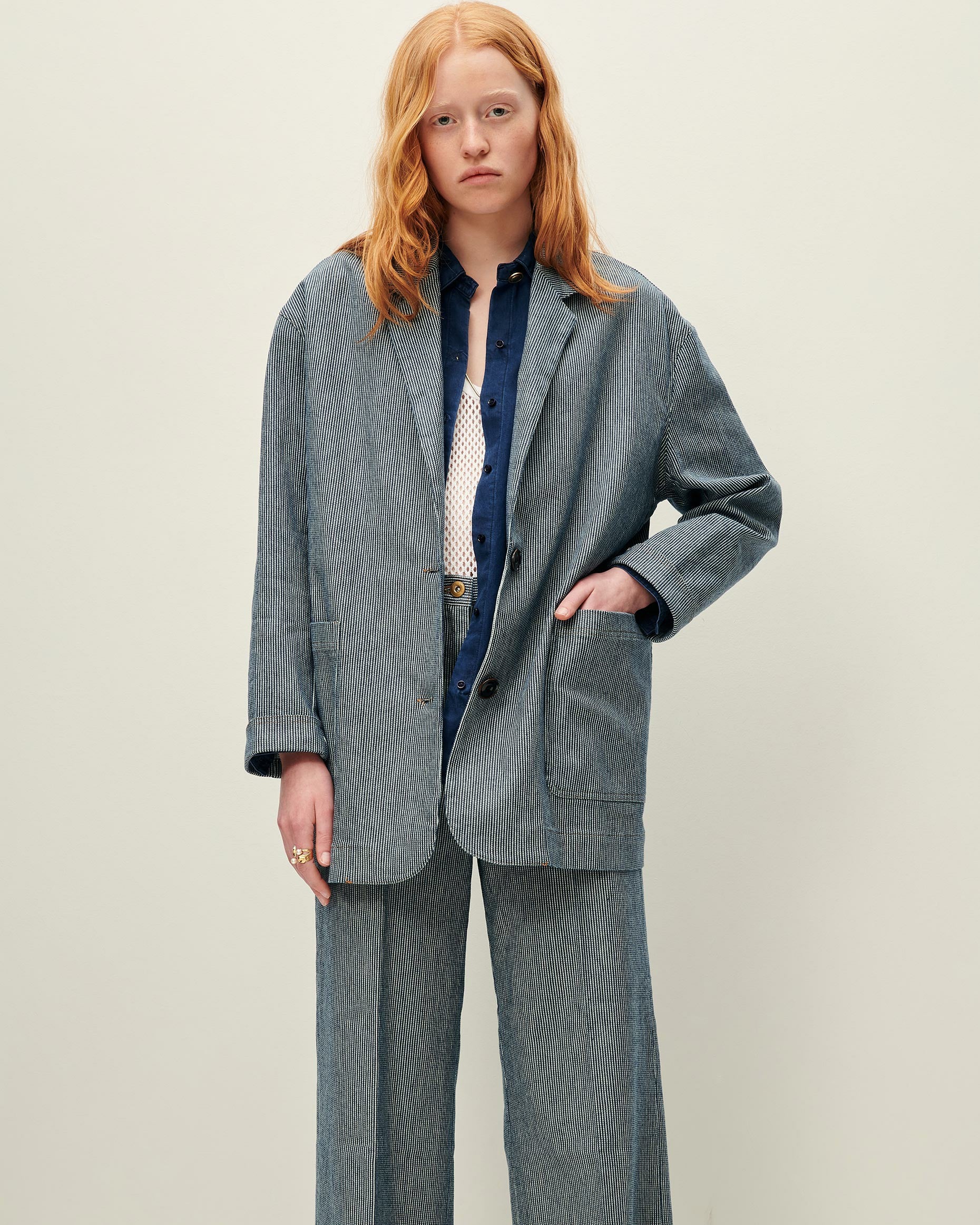 TRANI Coutil Blue - Jacket