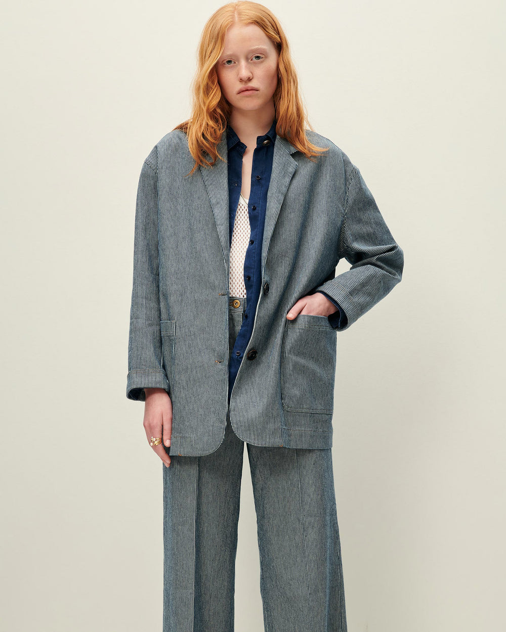 TRANI Coutil Blue - Jacket