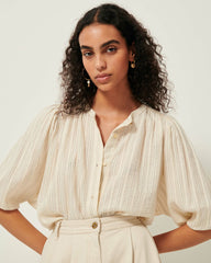 A VIEW Sandcream - Blouse