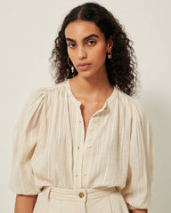 A VIEW Sandcream - Blouse