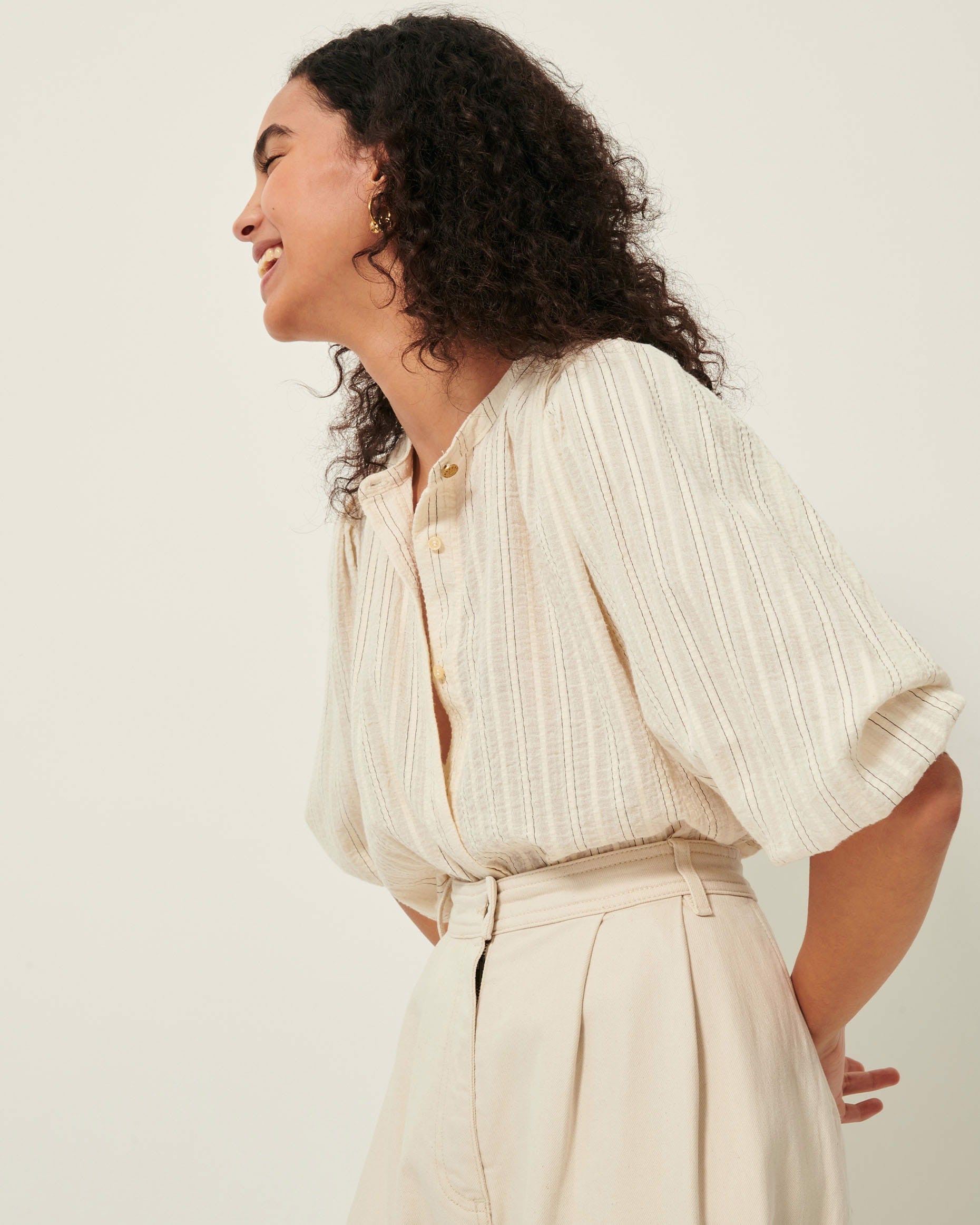 A VIEW Sandcream - Blouse