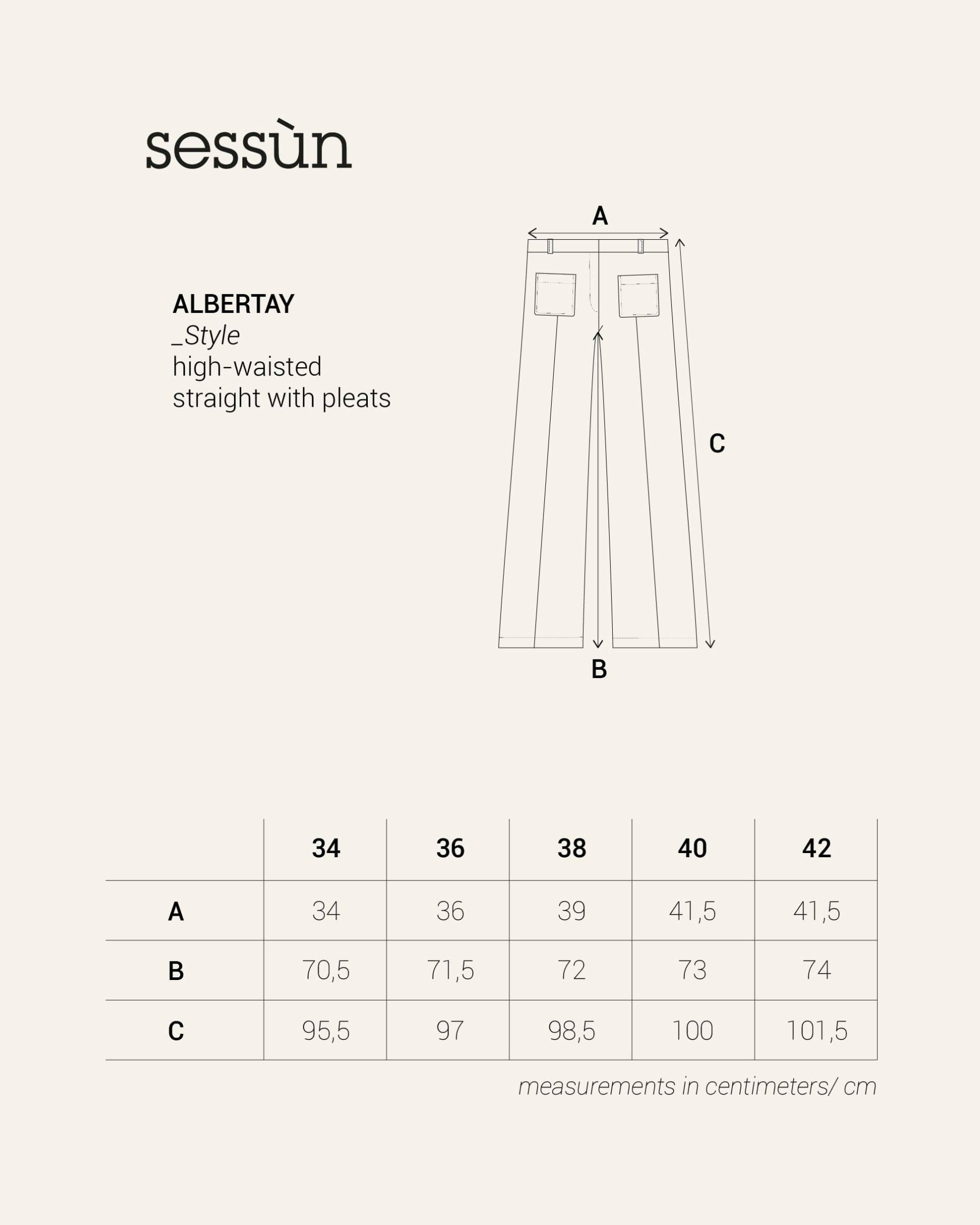 ALBERTAY Fusain - Pants