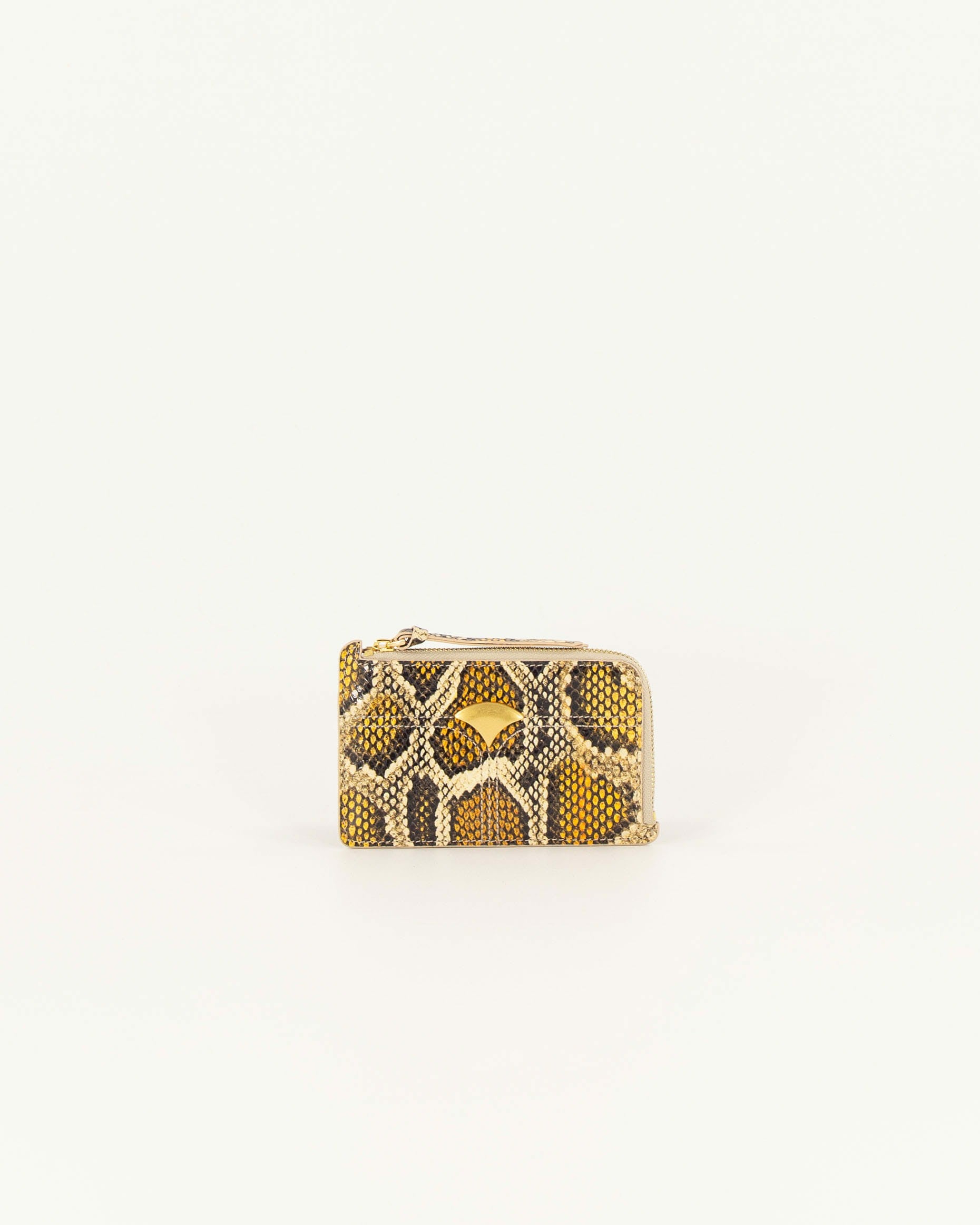 LUZI Purse Yellow Python - Card holder