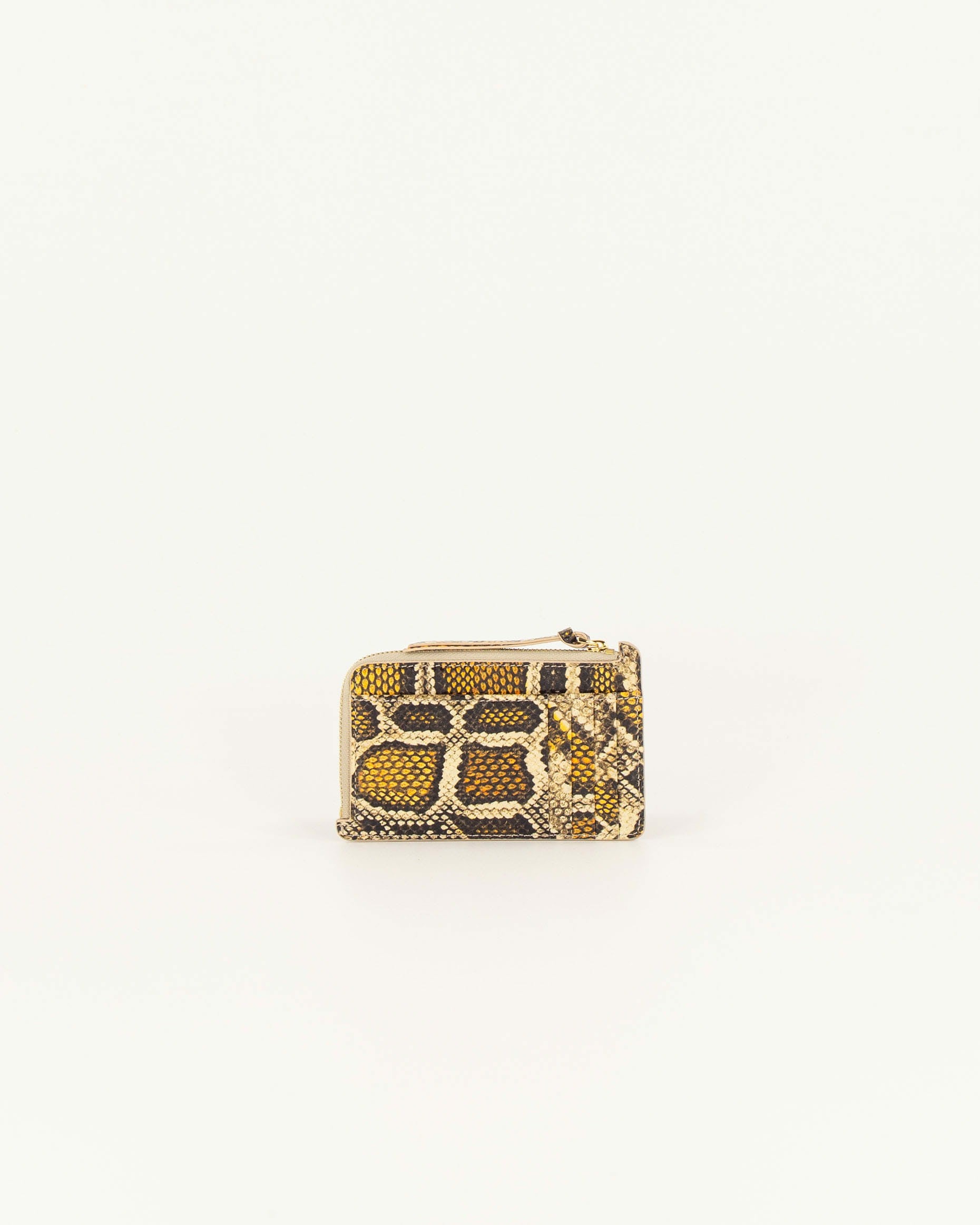 LUZI Purse Yellow Python - Card holder