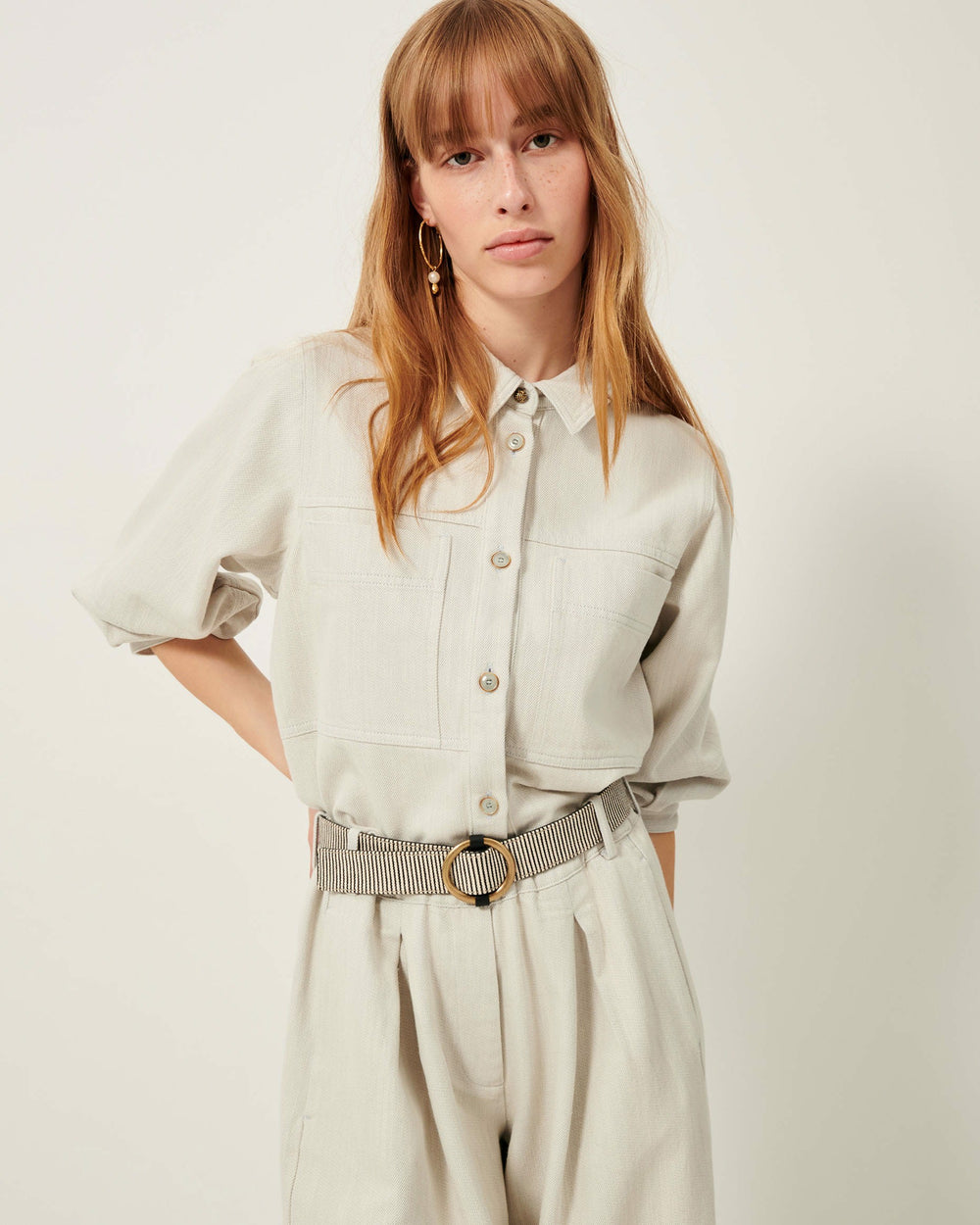 TISAO STRIPES Whiblack Stripes - Belt