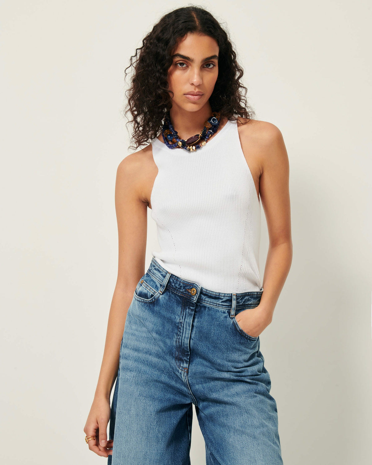 LORO Optical White - Tank top