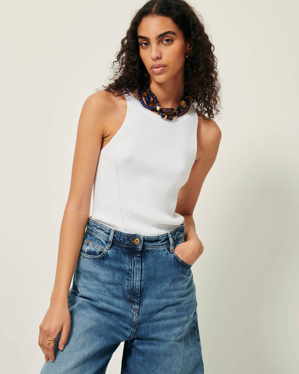 LORO Optical White - Tank top