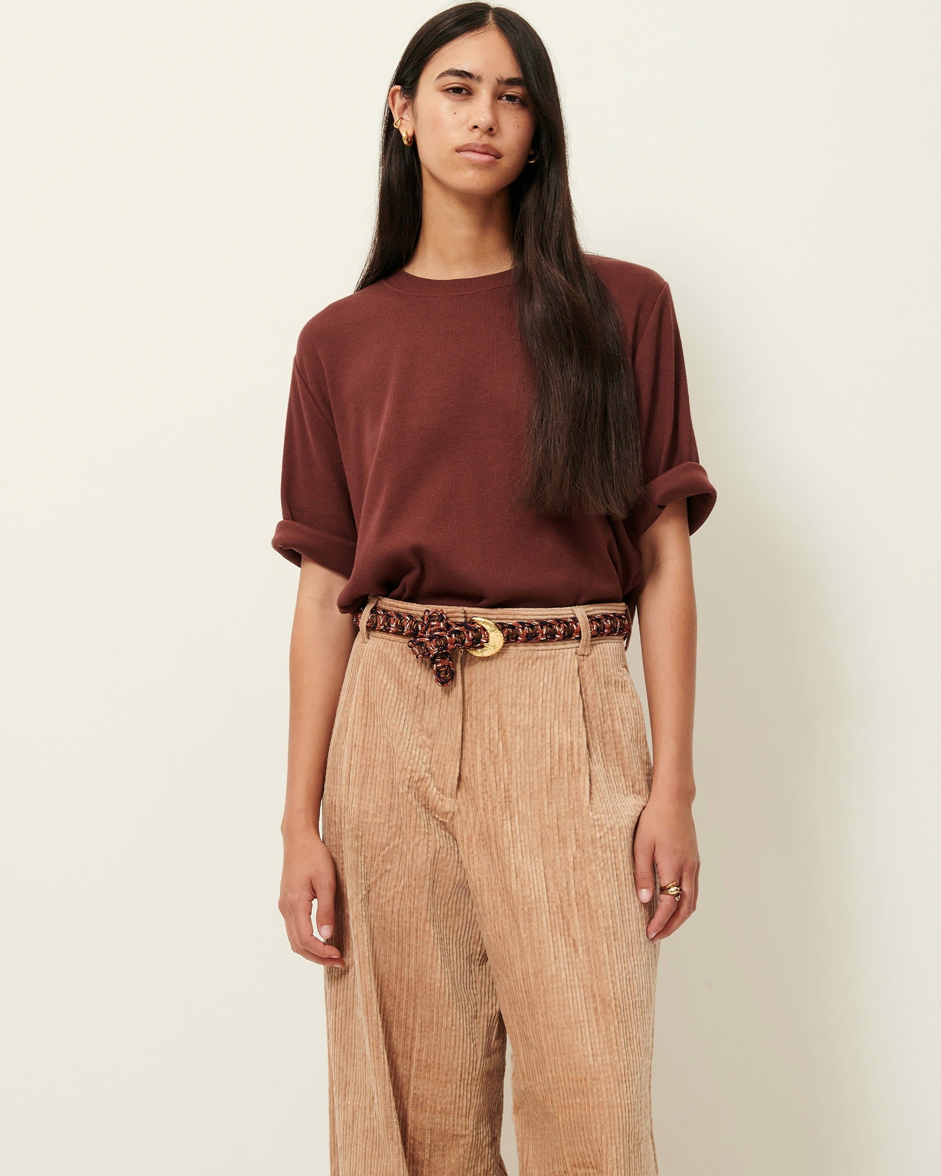 SERGE CO Burgundy - T-shirt