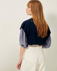 TIBERIO Bleu de Chine - Top