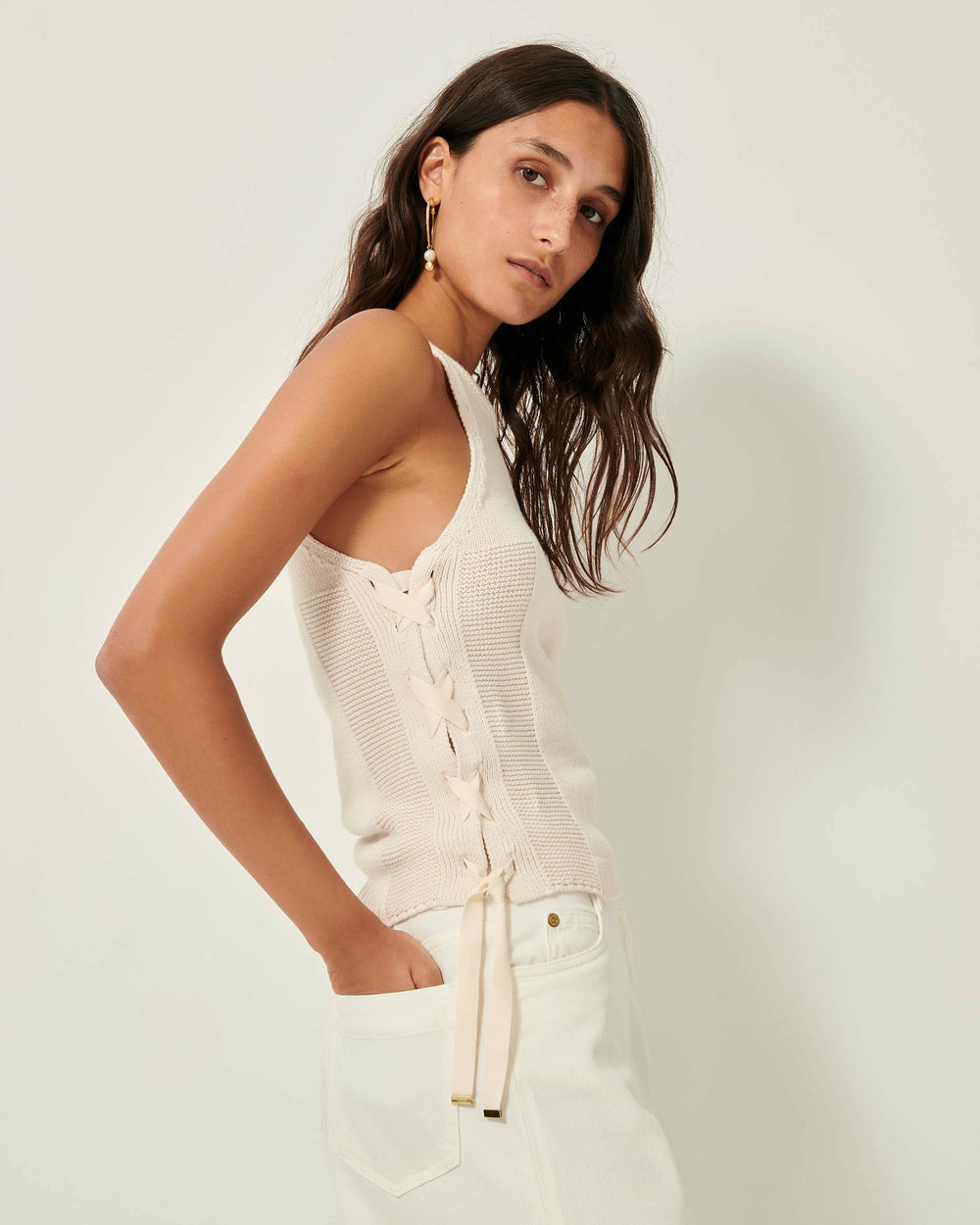 MARY R Fleur de Sel - Tank top