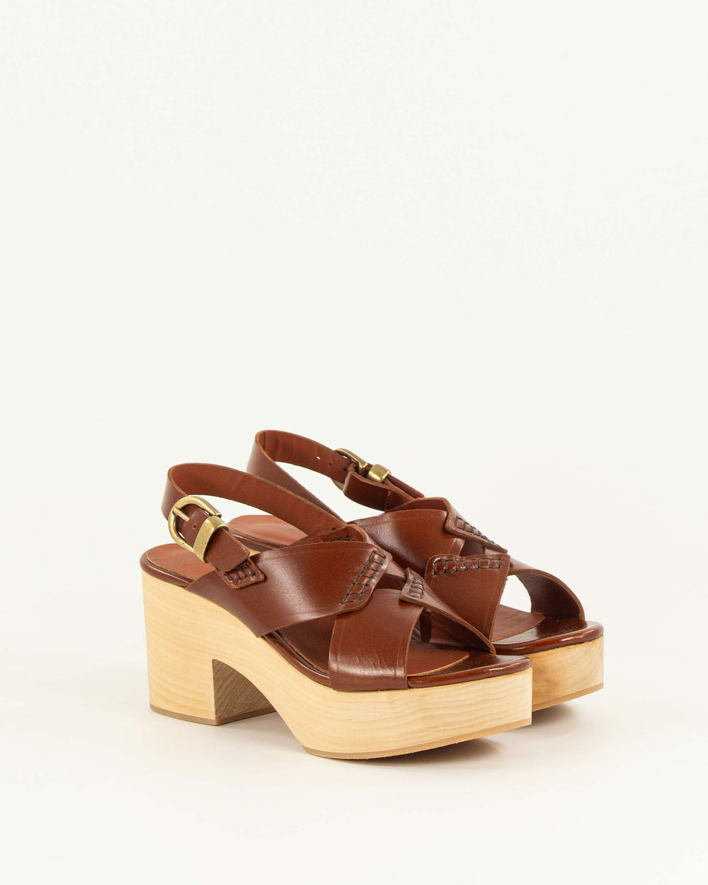 BHAWAN Cognac Leather - Sandals