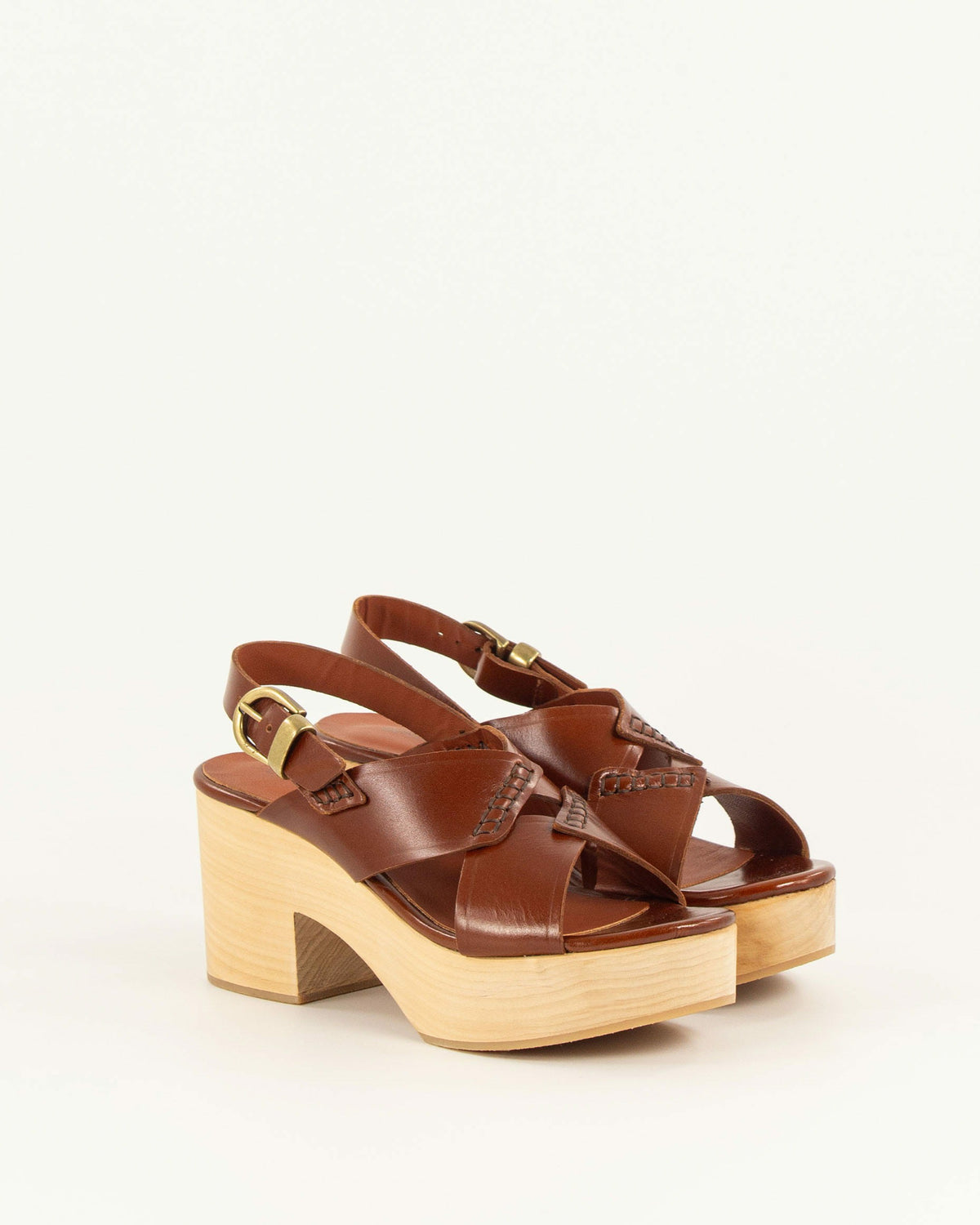 BHAWAN Cognac Leather - Sandals