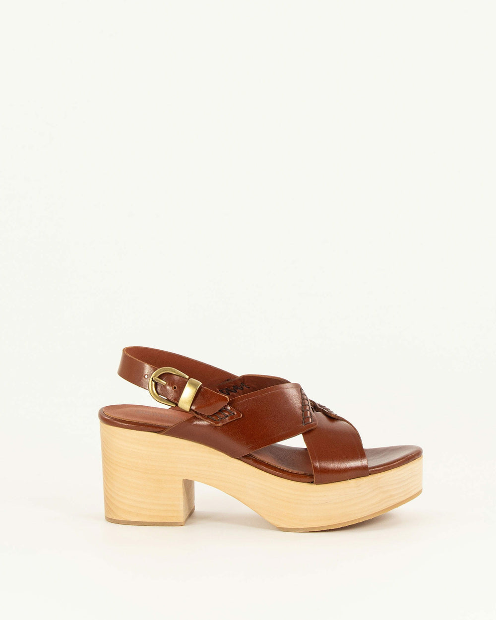 BHAWAN Cognac Leather - Sandals