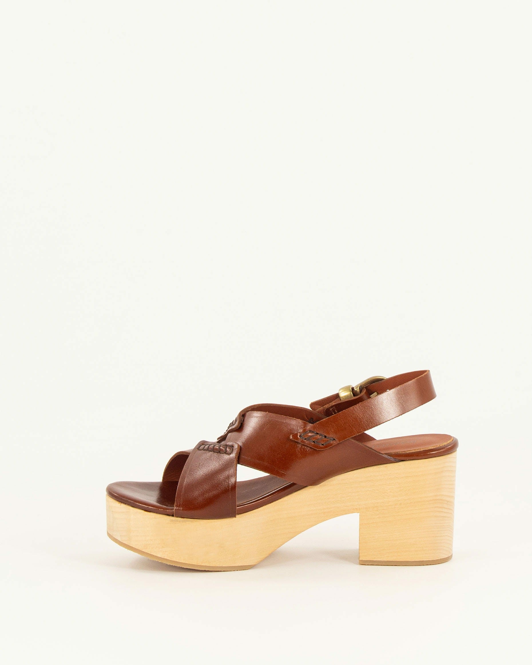 BHAWAN Cognac Leather - Sandals