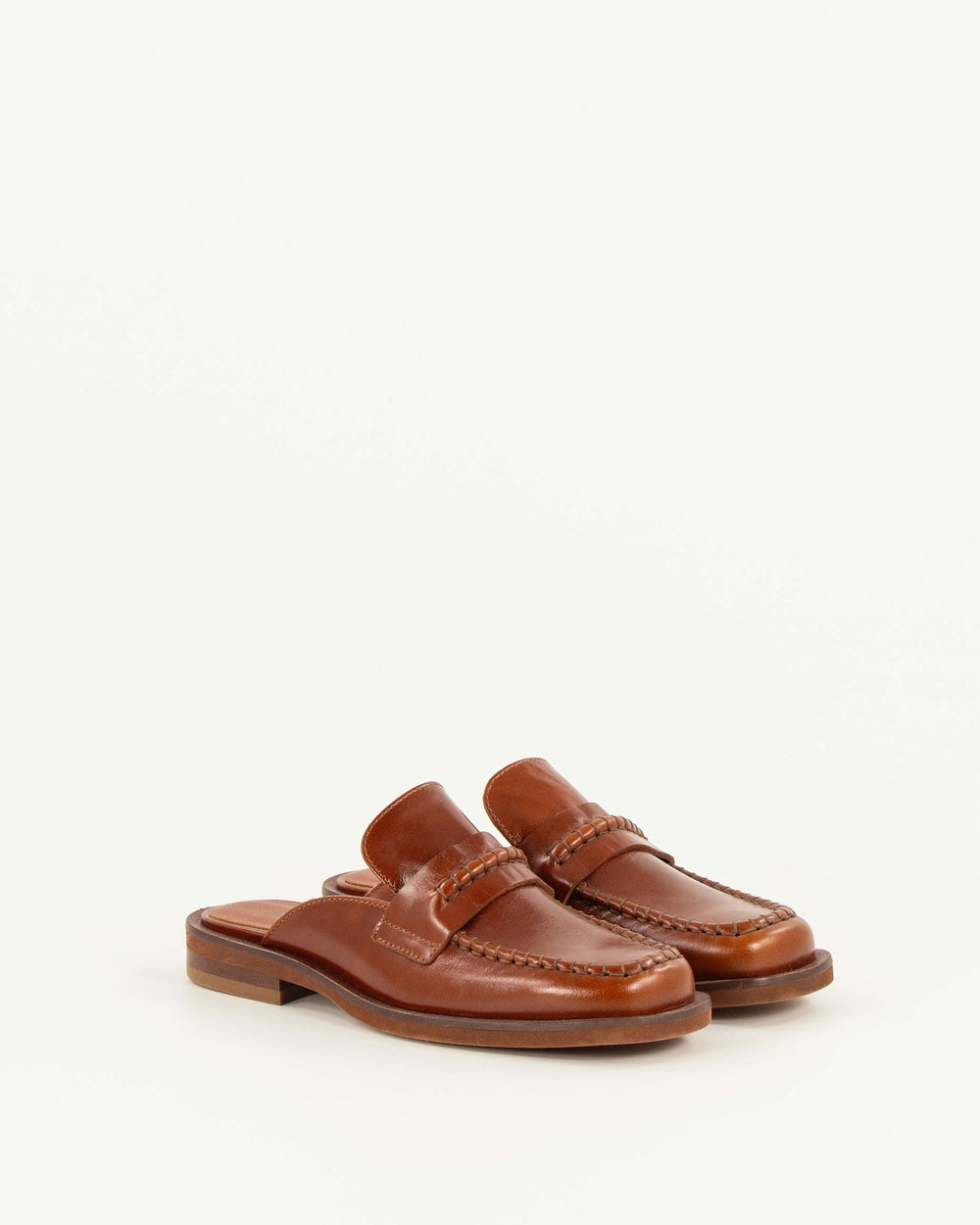 DIVI Cognac Leather - Mules