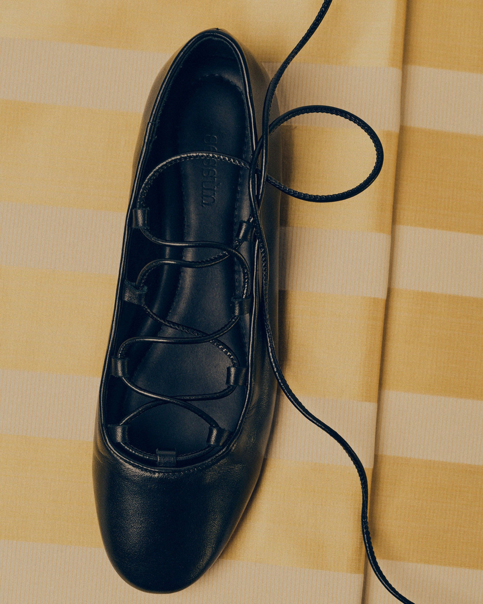 PINA Black Leather - Ballerina