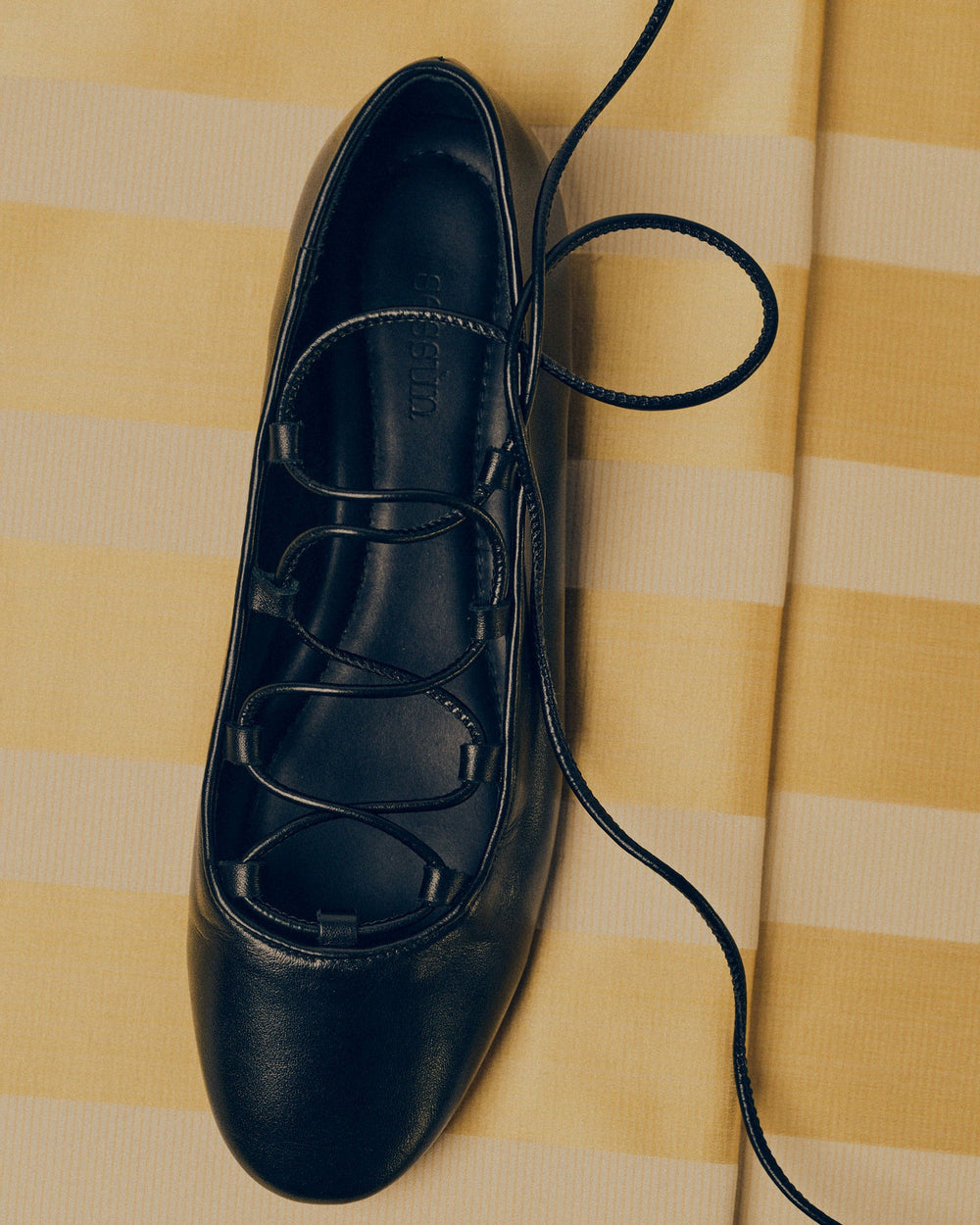 PINA Black Leather - Ballerina