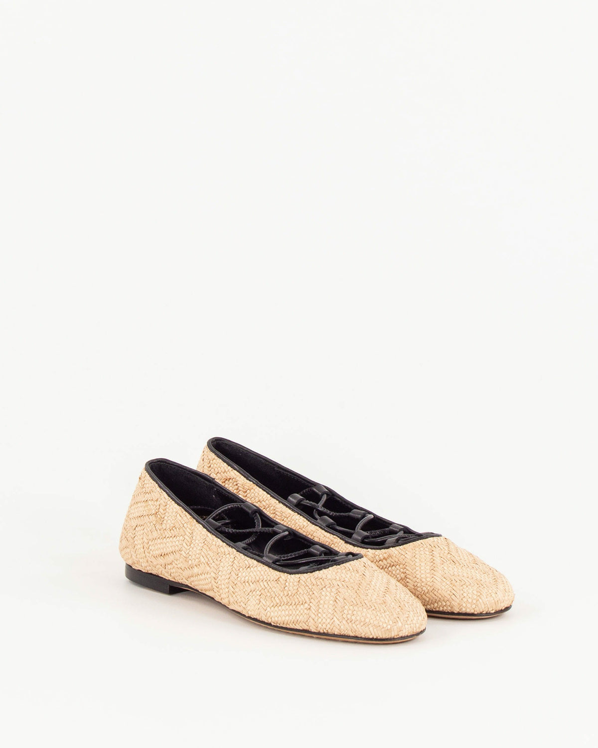 PINA RAFFIA Black Natural - Ballerina