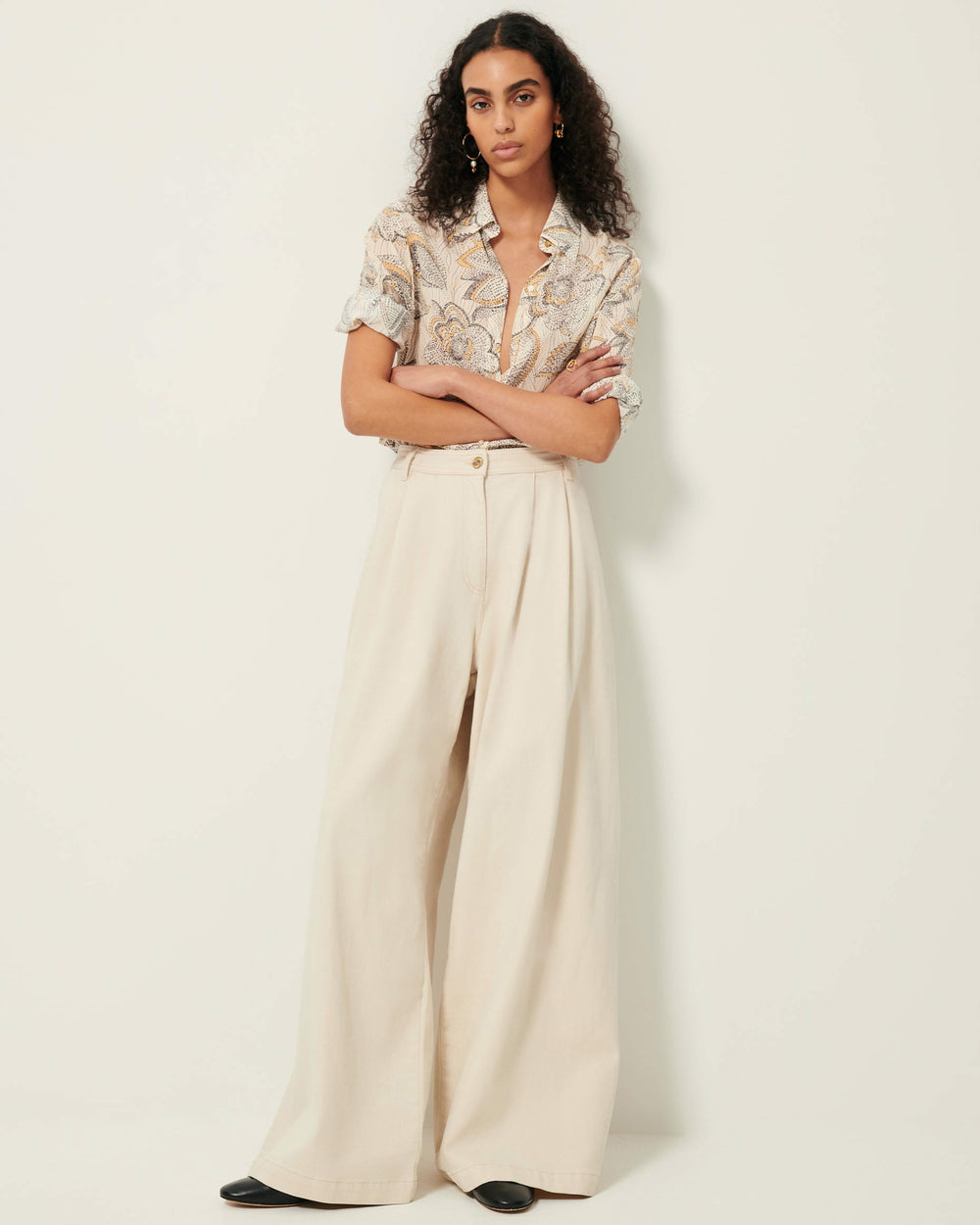 BRITJET Whi Indobloom - Shirt