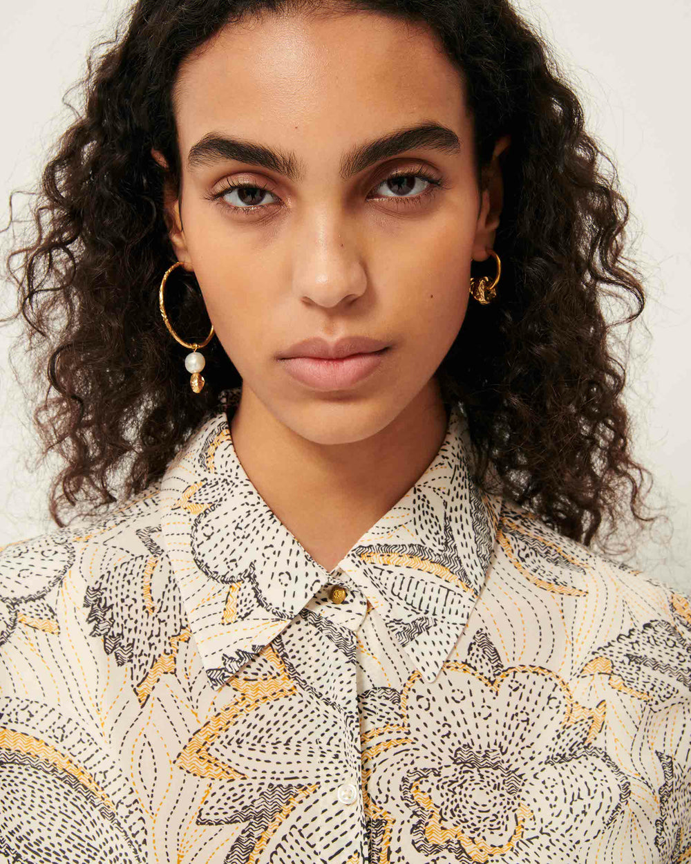 BRITJET Whi Indobloom - Shirt