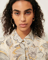 BRITJET Whi Indobloom - Shirt