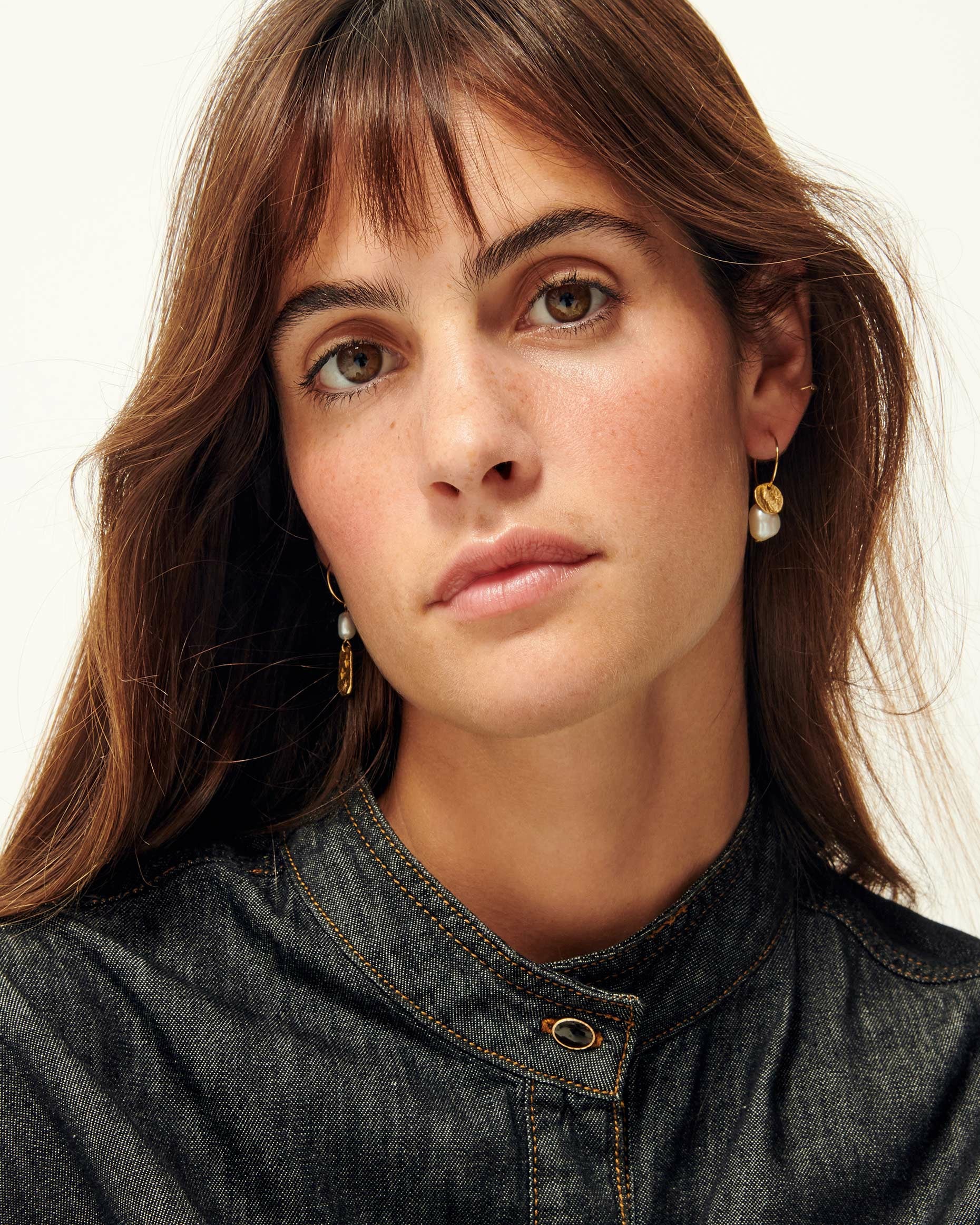 SOREN PEARL Doré - Earrings