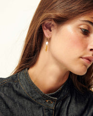 SOREN PEARL Doré - Earrings