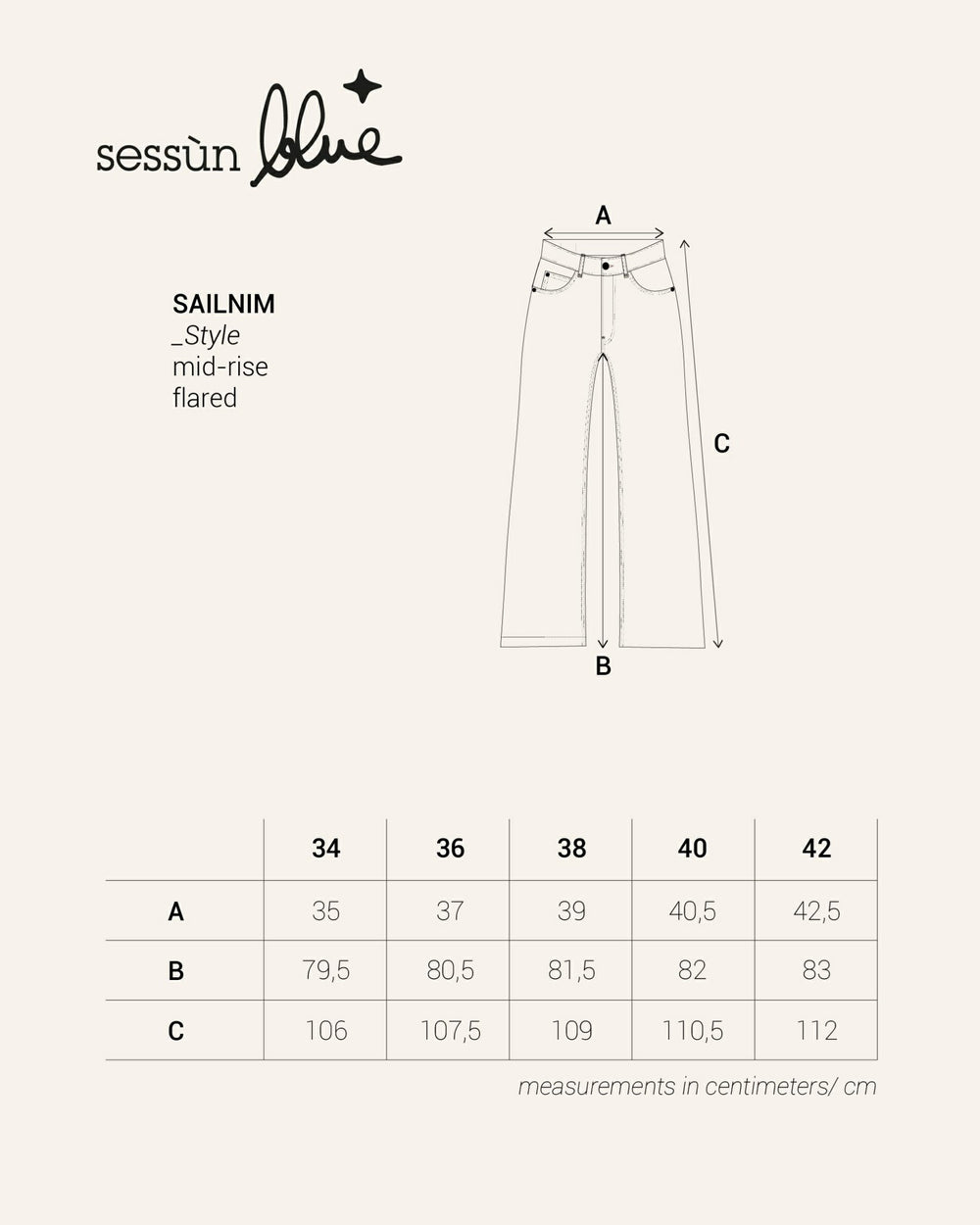 SAILNIM Stoneblue - Jeans